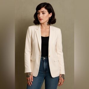 Skies Are Blue Ivory White Blazer – Size Small (NWOT)
